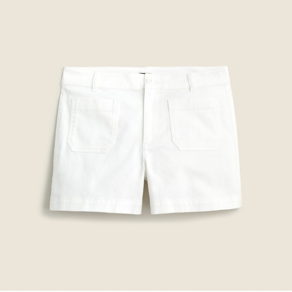 J.Crew New patch-pocket chino short in White 10 NWT - Picture 4 of 10